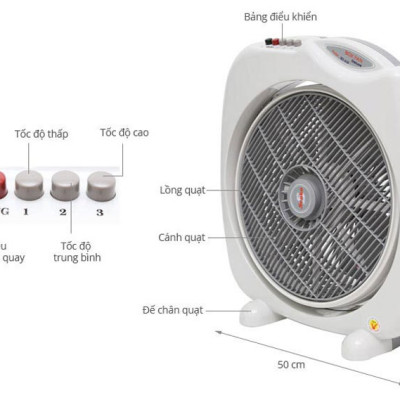 Quạt bàn đảo 4 Tấc chuyển hướng điện cao cấp Senko BD1410 ( Hàng Chính Hãng )- Giao màu ngẫu nhiên