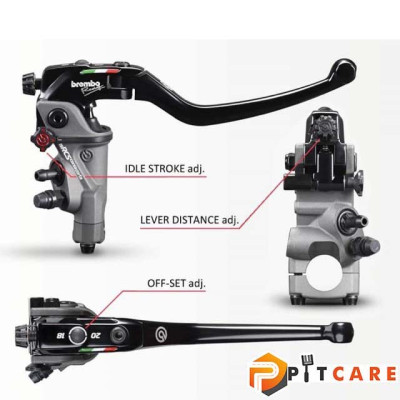 Cùm Tay Thắng Brembo Corsa Corta RCS19 Chính Hãng