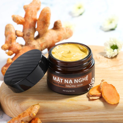 Bộ tái tạo và phục hồi da Wonmom ( 1 Scrub nghệ tẩy mặt + 1 Mặt nạ nghệ )