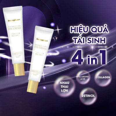 Kem Dưỡng Mờ Thâm Giảm Nếp Nhăn Vùng Mắt Beauplus+ Wrinkle Care Eye Cream (20 G)
