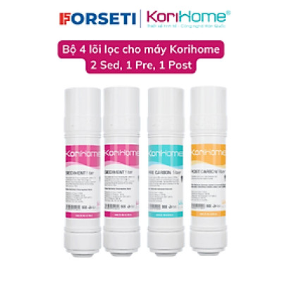 Combo 2 lõi sediment + 1 lõi Precarbon + 1 lõi post carbon Korihome chính hãng dùng cho tất cả các đời máy Korihome - Hàng Chính Hãng