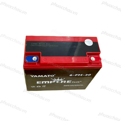 Ắc Quy Xe Máy Điện YAMATO 6-FM-30 12V-30AH, acquy dùng cho Loa Kéo, Năng Lượng Mặt Trời