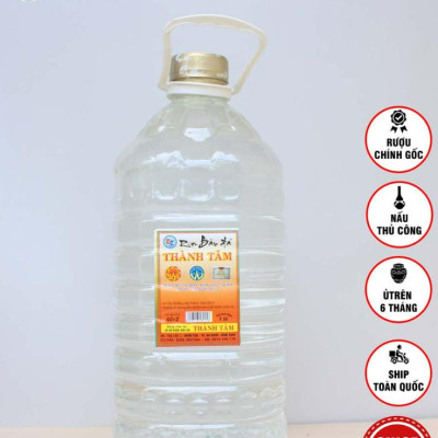 Đặc Sản Bình Định - Rượu Bàu Đá Thành Tâm Chai Pet 5 Lit - OCOP 3 Sao