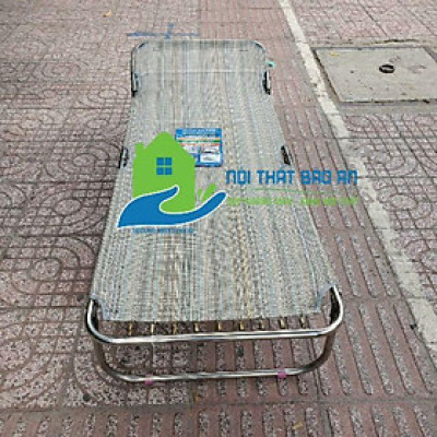 Giường xếp cao cấp inox bảo hành 2 năm