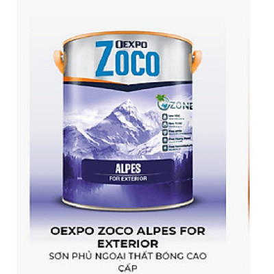 OEXPO ZOCO ALPES FOR EXTERIOR – SƠN PHỦ NGOẠI THẤT BÓNG CAO CẤP- OZ80091