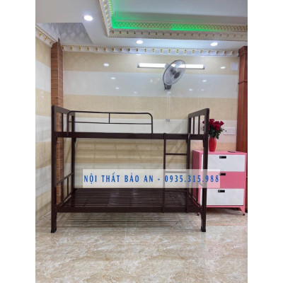 Giường sắt hai tầng hộp 48 cao cấp nhiều kích thước