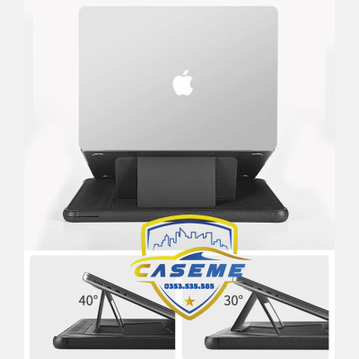 Bao da có giá đỡ cho laptop & MacBook 13"/14.2"/16.2" – Chống sốc, chống thấm, lót lông mềm – Hàng Chính Hãng