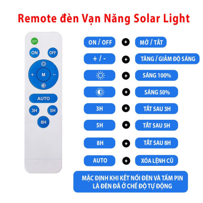 Đèn năng lượng mặt trời chóng lóa Vạn Năng Solar 100W