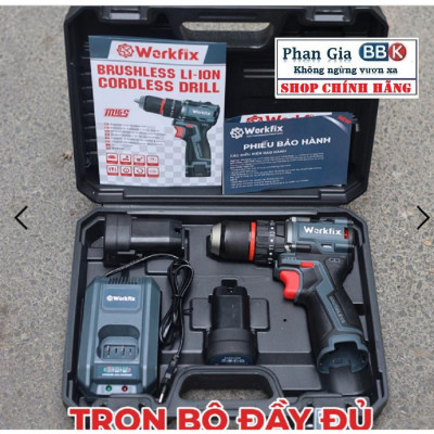 Máy khoan pin WORKFIX 16.8-Pin 4 cell-3 chức năng- Đầu kẹp 13mm- Sản phẩm bảo hành chính hãƞg.