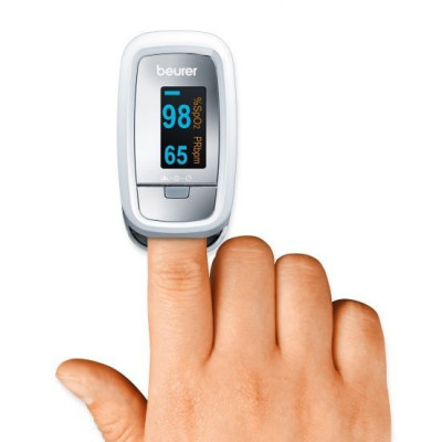 Máy đo nồng độ oxy trong máu và nhịp tim SpO2 Beurer - PO30