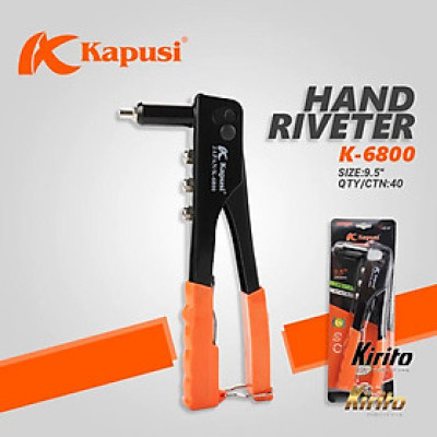 Kìm rút đinh tán rive Nhật Bản KAPUSI 10 inch (25cm), size đinh: 2.4mm, 3.2mm, 4mm, 4.8mm - K6800