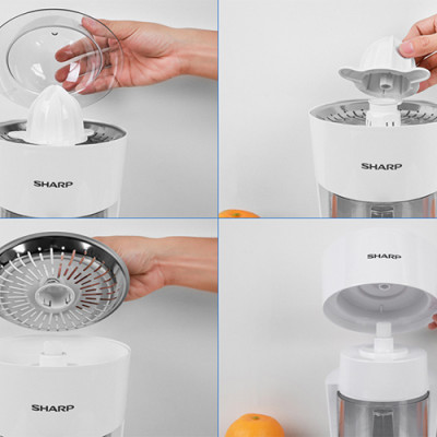 Máy Vắt Cam Sharp EJ-J408-WH (40W) - Hàng Chính Hãng