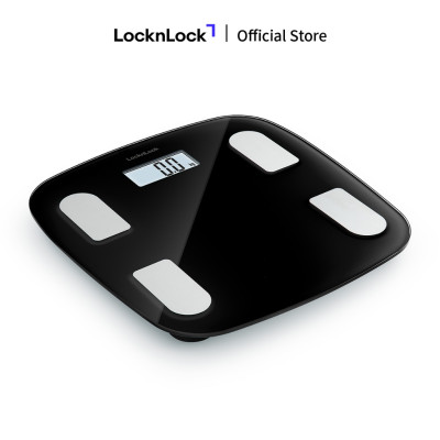 Cân Sức Khỏe Điện Tử LocknLock Body Fat Scale ENC541BLK, Hàng Chính Hãng - JoyMall