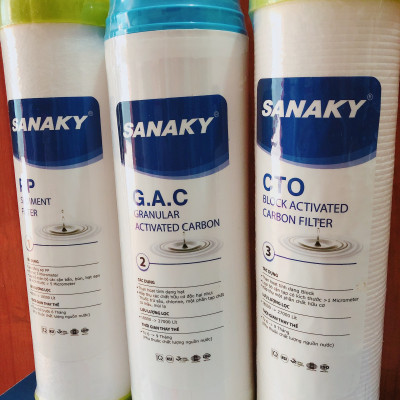 Bộ lõi lọc nước Sanaky số 1, 2, 3