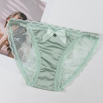 Combo 5 quần lót nữ phi lụa phối ren Voronin Q8234 – Mềm mịn, sexy, co giãn 4 chiều