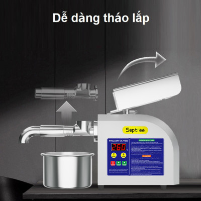 Máy ép dầu thực vật Nóng và Lạnh, dùng trong gia đình. Thương hiệu Mỹ cao cấp Septree - Z5. HÀNG CHÍNH HÃNG