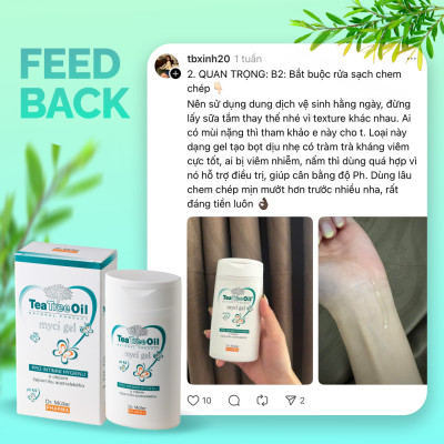 Dung dịch vệ sinh Teatree Oil Gel Dr.Muller Pharma 200ml- Dịu Nhẹ, Kháng khuẩn [ Nhập khẩu chính hãng CH Séc]