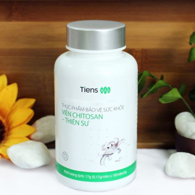Thực phẩm bảo vệ sức khỏe Viên Chitosan - Thiên Sư. Tăng cường chức năng miễn dịch, Bảo vệ và giải độc gan