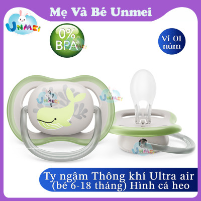 Núm Ty Ngậm Philips Avent Thông Khí Ultra Air - Vỉ Đơn -Mẹ và Bé Unmei Avent