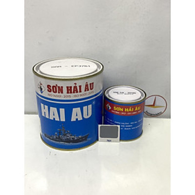 Sơn epoxy Hải Âu màu xám EP761 1L/Bộ
