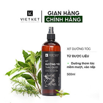 Xịt dưỡng thơm mềm tóc VIETKET (VIỆT KẾT) 500ml - Mềm mượt, thơm lâu