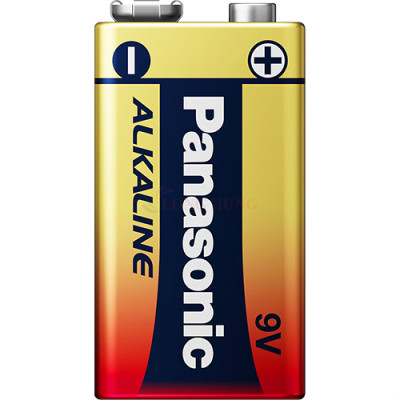 Vỉ Pin kiềm Panasonic Alkaline 9V 6LR61T/1B-V (1 viên/5 viên) - Hàng chính hãng