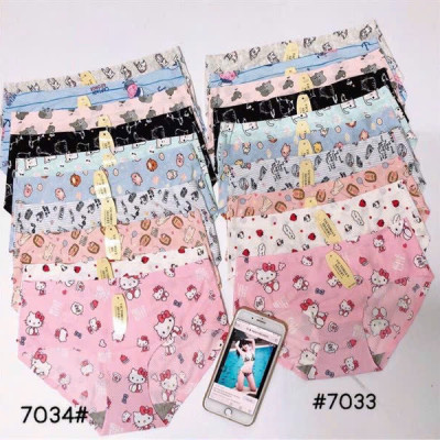 Combo 5 Quần Lót Nữ Su Thông Hơi Họa Tiết Mã 7034 – Mát Lạnh, Thoáng Khí, Phong Cách