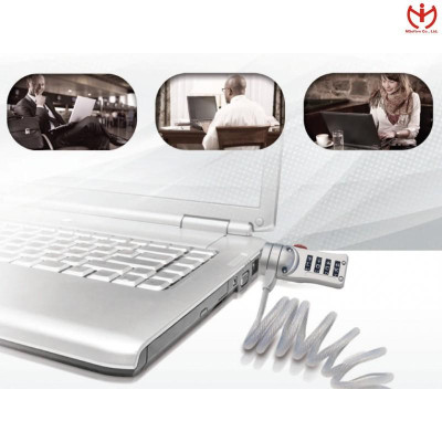 Khóa laptop Master Lock 2120 D dây cáp thép tự xoắn dài 1.8m x 5mm - Hàng chính hãng