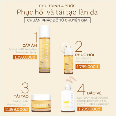 [Quà Tặng] Serum dưỡng trắng da, chống lão hóa Sakirei NMN Revitalize Serum 5ml