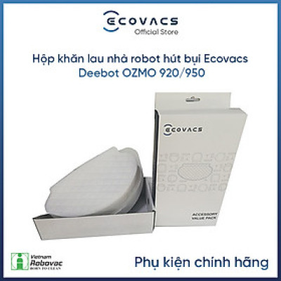 Hộp khăn robot hút bụi lau nhà Deebot OZMO 920/ 950/ (25 cái ) - Hàng chính hãng