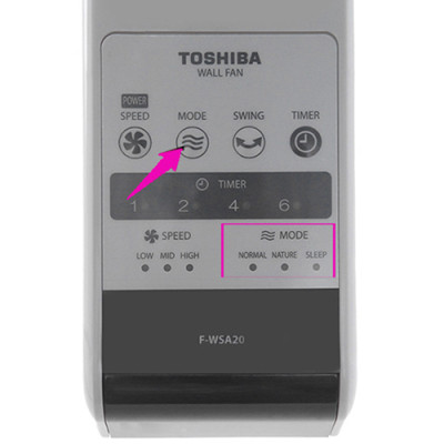 Quạt Treo Tường Toshiba F-WSA20(H)VN (55W) - Xám - Hàng chính hãng