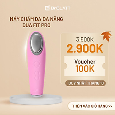 Máy rửa mặt và đẩy tinh chất Dua Fit Pro, 4 trong 1, hàng chính hãng Dr Glatt, thương hiệu Đức