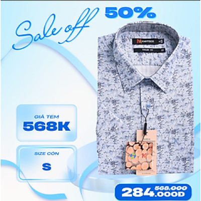Áo sơ mi Khatoco sale off 50% (S)