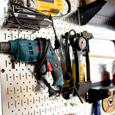 Giá treo búa Pegboard - Giá treo bằng thép sơn tĩnh điện - Phụ kiện cho bảng treo dụng cụ cơ khí