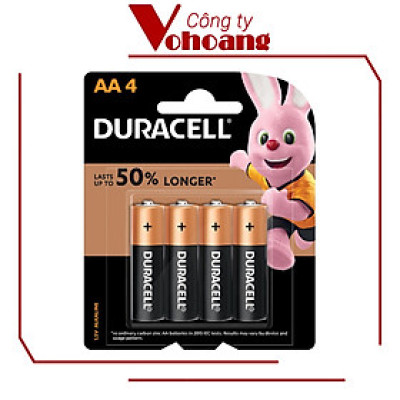 Pin Kiềm Duracell Coppertop AA Vỉ 4 Viên - O000005