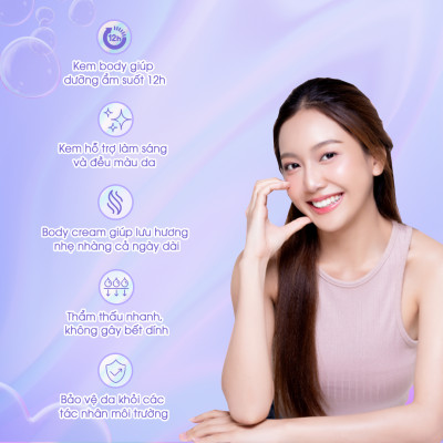 Kem Dưỡng Ẩm Toàn Thân myKella Giúp Làm Sáng Da, Kiểm Soát Dầu Nhờn, Dưỡng Ẩm Hiệu Quả - 230ml