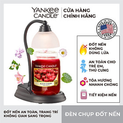 Đèn chụp đốt nến Yankee Candle màu đen