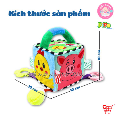 Khối vải luyện kỹ năng cho bé PiPoVietnam (Xí ngầu ngộ nghĩnh) - Phát triển ngôn ngữ, nâng cao chỉ số cảm xúc cho bé