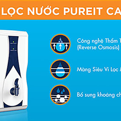 Máy Lọc Nước Unilever Pureit Casa Lọc Nguyên Khối Tích Hợp Công Nghệ RO + MF - Hàng chính hãng