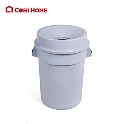 Thùng rác tròn 120L, thùng rác có nắp 