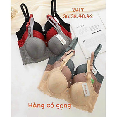 Áo Lót Nữ Mỏng Ren Big Size Có Gọng Cài Sau 3 Móc Sister Hood 2417 – Size 36–42