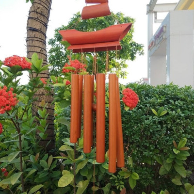 Chuông gió tre nứa ý nghĩa thuận buồm xuôi gió Diệu Tâm