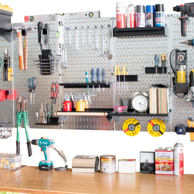 Giá treo búa Pegboard - Giá treo bằng thép sơn tĩnh điện - Phụ kiện cho bảng treo dụng cụ cơ khí