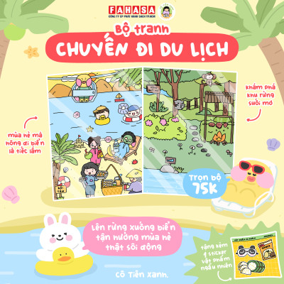 Bộ Tranh Tương Tác Cô Tiên Xanh - Chuyến Đi Du Lịch