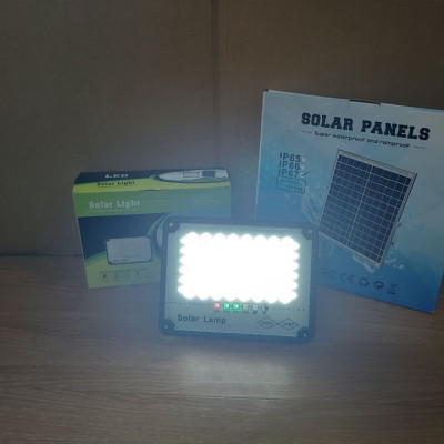 Đèn năng lượng mặt trời, đèn led năng lượng mặt trời, 100W 200W 300W, đặt ngoài trời có điều khiển từ xa.