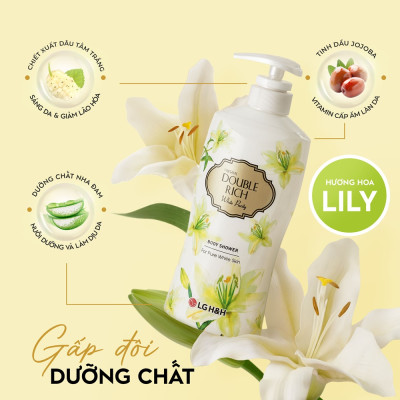 Sữa Tắm Double Rich Hoa Lily 800g