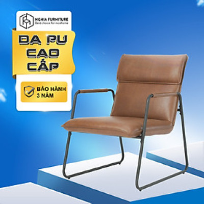 Ghế tựa lưng thư giãn, ghế đọc sách decor Arm Chair NF1 xuất khẩu Châu Âu đệm bọc si cao cấp