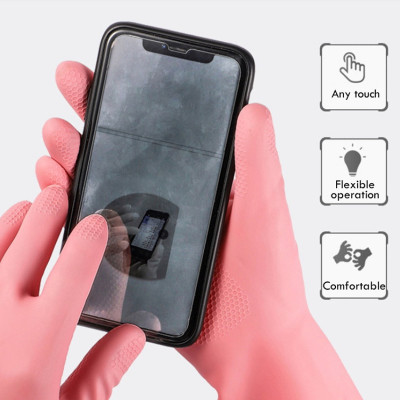 Găng tay cao su tự nhiên Dunlop màu hồng |size S.M| - Hàng nội địa Nhật Bản |nhập khẩu chính hãng|