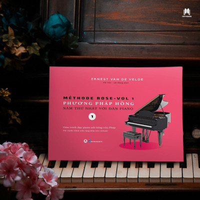 Sách- Phương Pháp Hồng Năm Thứ Nhất Với Đàn Piano- Methode Rose Vol 1 của Ernest van De Velde, Tái Bản 2024- 2HBooks