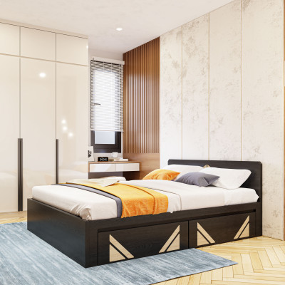 [Happy Home Furniture] CHARIS , Giường ngủ 2 ngăn kéo, GNG_114, GNG_115, GNG_116, GNG_117